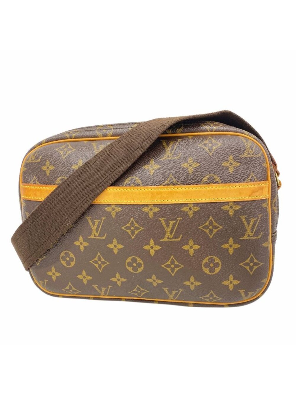 Louis Vuitton Shoulder Bag Monogram Reporter PM Brown